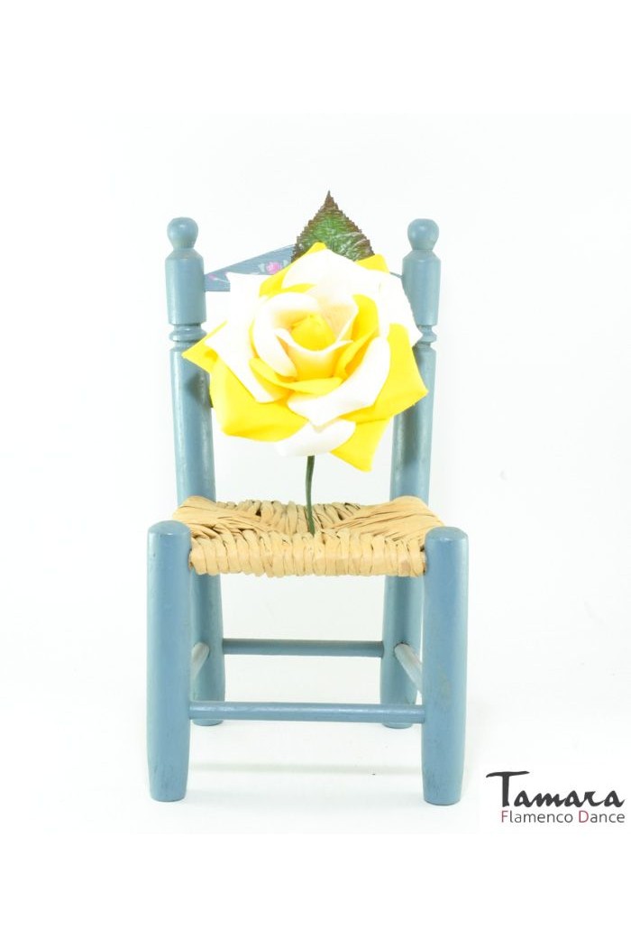Fleurs de flamenco (pour cheveux) modèle Fleur Flamenca Bicolor - 10 cm Jaune