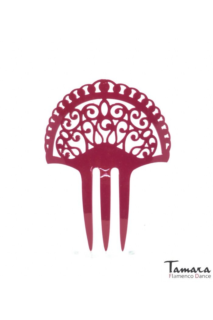  Flamenco Combs model Comb Peonia - Acetate 12.5 cm Dark Green