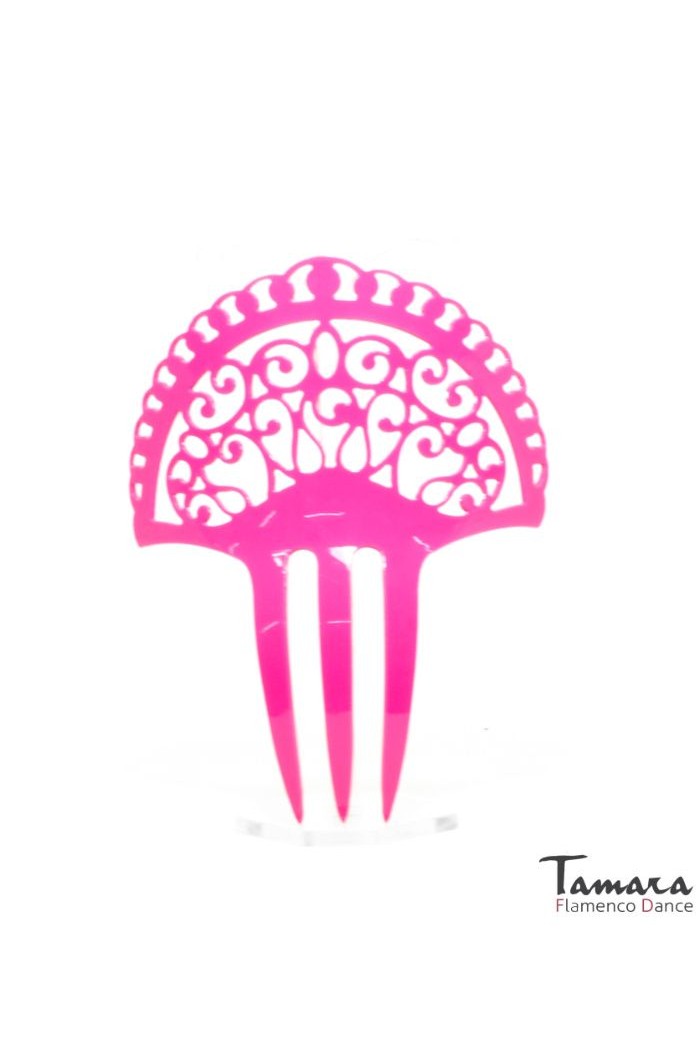  Flamenco Combs model Comb Peonia - Acetate 12.5 cm Dark Green