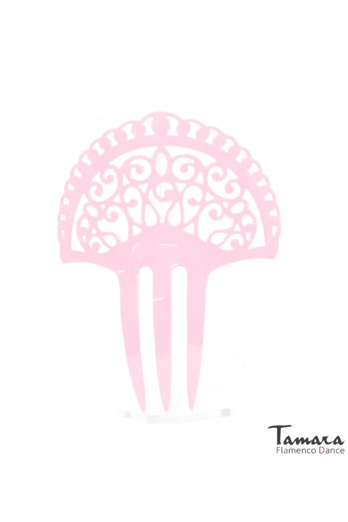 Peignes flamenco modèle Peigne Peonia - Acétate 12.5 cm Jaune oeuf