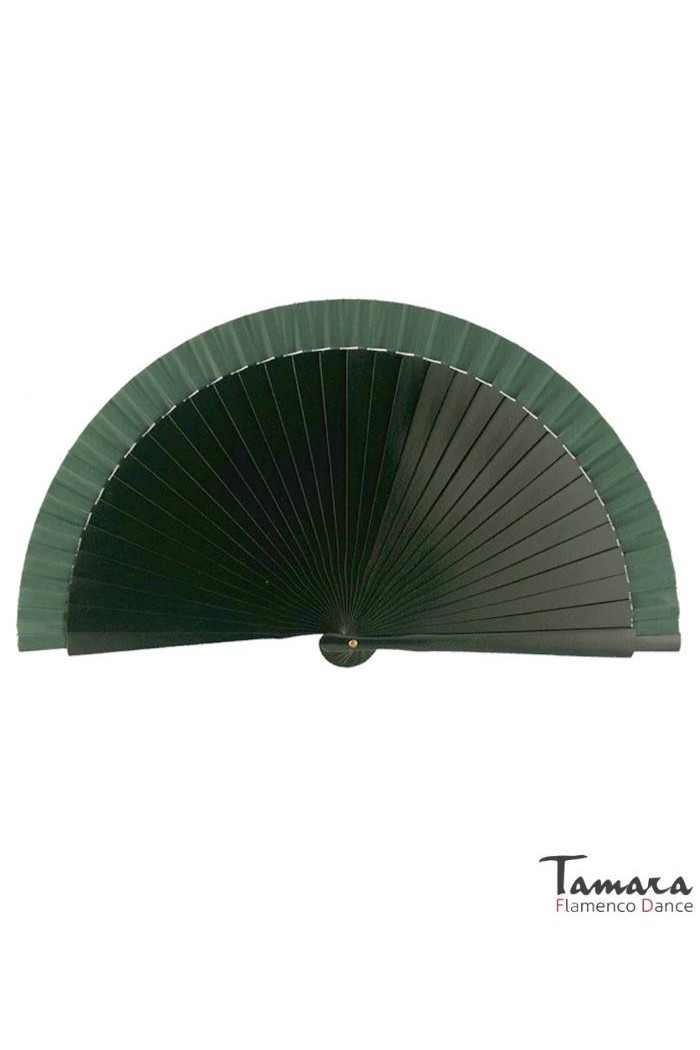 Eventails modèle Petit éventail flamenco (19 cm) Vert Bouteille