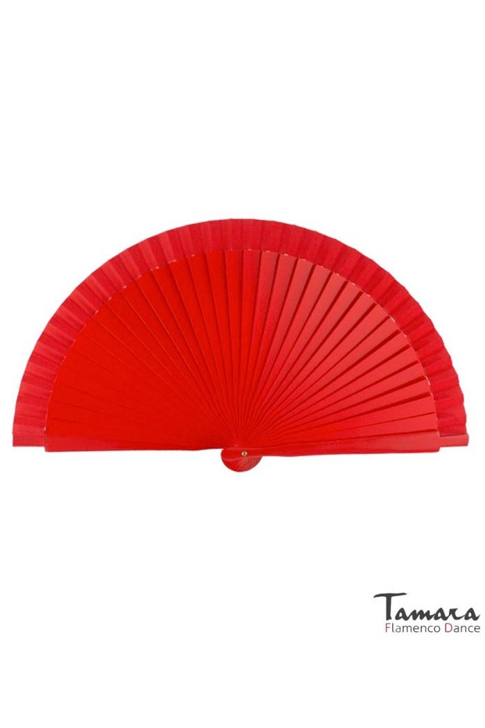  Spanish fans model Flamenco fan (19 cm) - Hand painted red polka dots Red