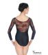 bodies y maillots para mujer - - Body Maillot Carol Negro-Rojo