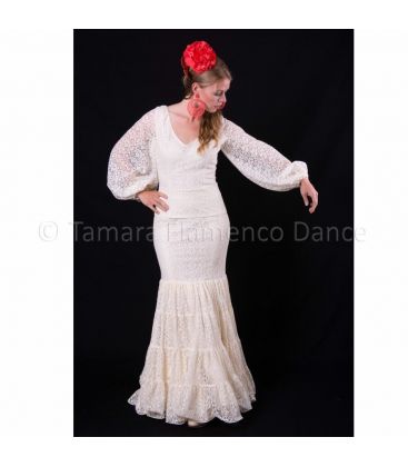 woman flamenco dresses 2015 - Vestido de flamenca TAMARA Flamenco - Size 38 Ensemble Cristina Ivory