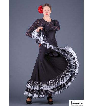 jupes flamenco femme en stock - - Cordoba avec petits points - tricot et koshivo