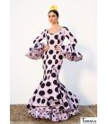 Flamenco dress Marina black polka-dots