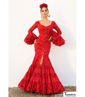 trajes de flamenca 2022 mujer - Aires de Feria - Vestido de gitana Turina Rojo