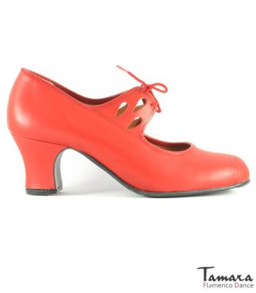 trainning flamenco shoes semiprofessional - - TAMARA High Semiprofessional - Leather Calado