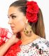 pendientes de flamenca - - Pendiente Flamenca Premium - Dorado con Lunar