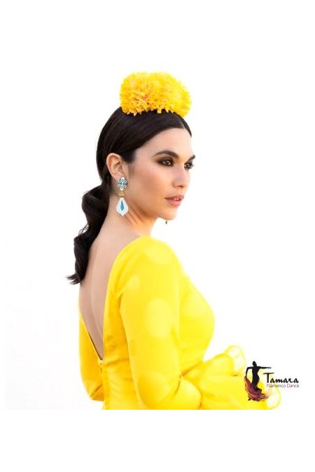 Flamenco earrings model Premium Flamenco Earrings - Catalina 8.5 cm Red