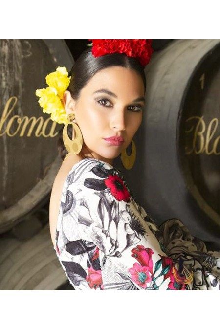 Flamenco earrings model Premium Flamenco Earrings - Carmen 8.5 cm