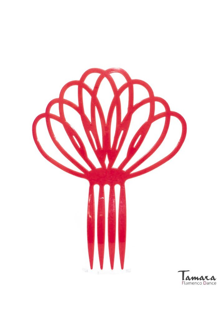Peignes flamenco modèle Peigne flamenco Loto - Plastique 20 cm Rouge