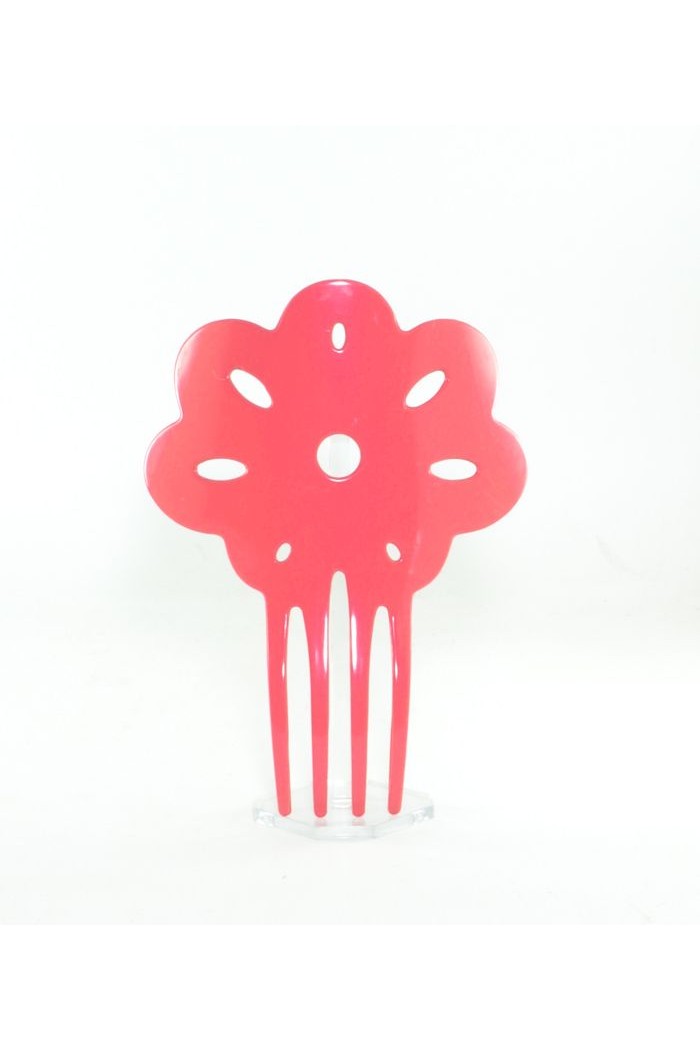  Flamenco Combs model Clavelito flamenco Comb - Plastic 14 cm Fuxia