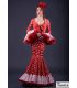trajes de flamenca en stock envío inmediato - Vestido de flamenca TAMARA Flamenco - Talla 40 - Hinojo (Igual foto)