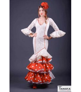 trajes de flamenca mujer en stock envío inmediato - Roal - Talla 40 - Cabales Coral Traje de flamenca
