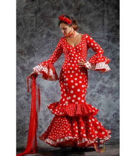 trajes de flamenca mujer en stock envío inmediato - - Talla 38 - Quema (Igual foto)