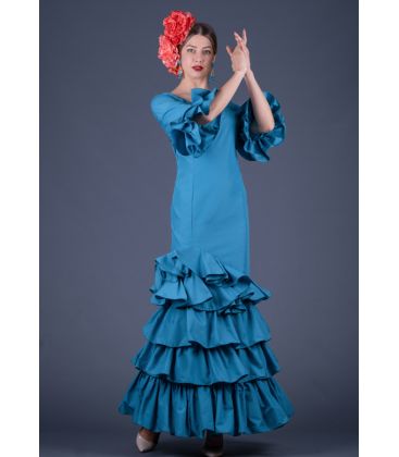 trajes de flamenca en stock envío inmediato - Vestido de flamenca TAMARA Flamenco - Talla 50 - Tanguillo Traje de sevillanas