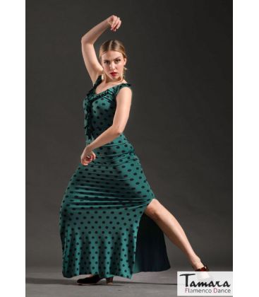 faldas flamencas mujer bajo pedido - Falda Flamenca DaveDans - Bengala Larga Estampada - Punto elástico