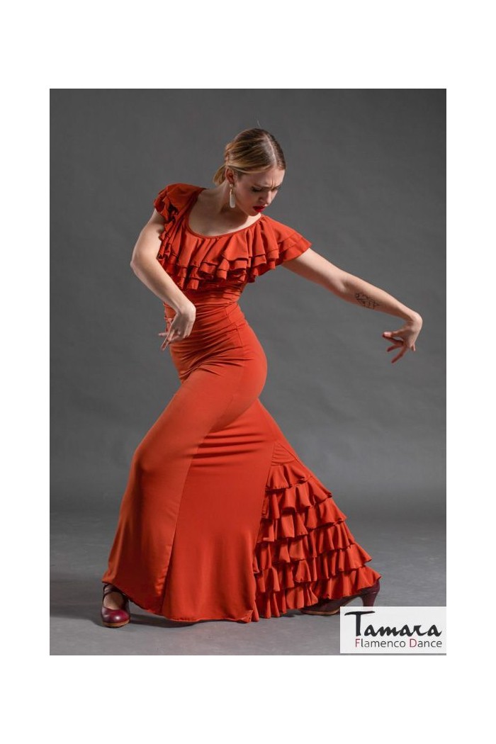  Body/Camiseta flamenca MUJER model Caña T-shirt - Elastic knit Black