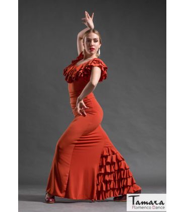 faldas flamencas mujer en stock - Falda Flamenca TAMARA Flamenco - Falda Andujar - Punto elástico Estampado
