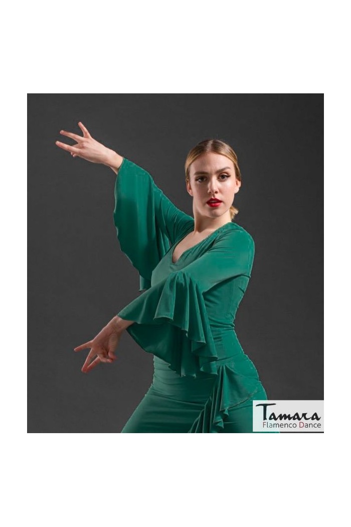  Body/Camiseta flamenca MUJER model Aldea T-shirt - Elastic knit Red