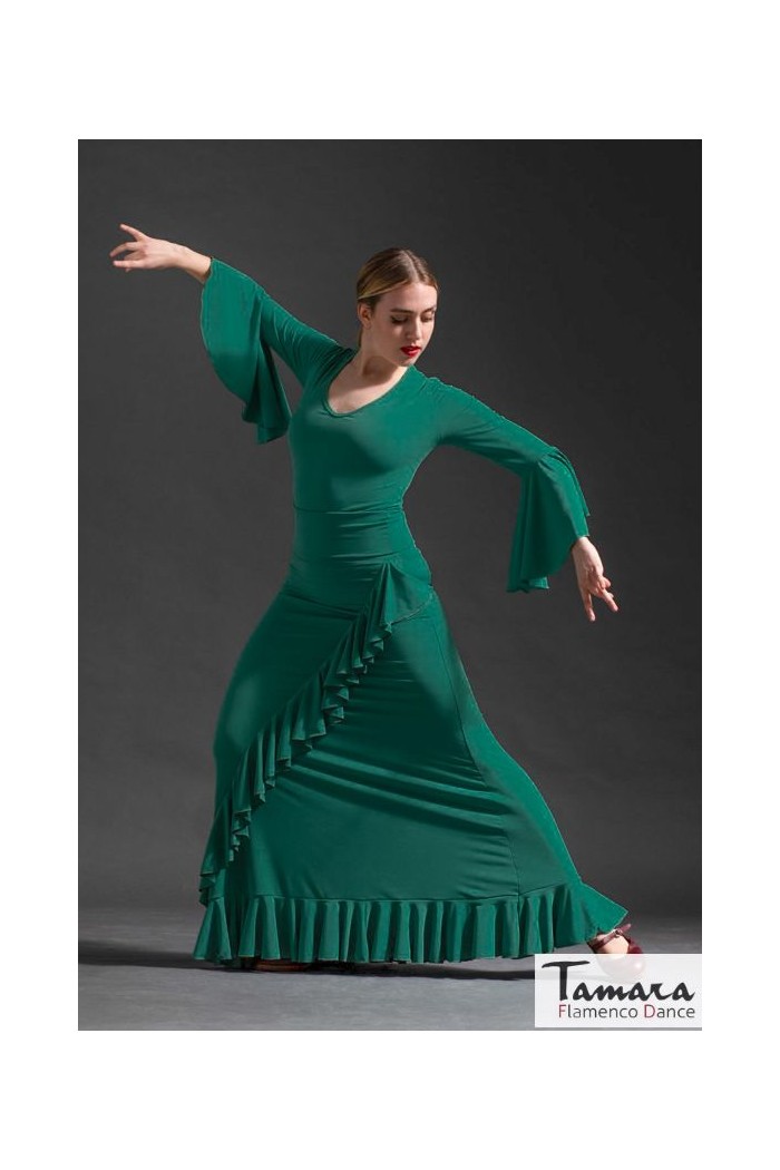  Body/Camiseta flamenca MUJER model Aldea T-shirt - Elastic knit Red