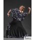 jupes de flamenco femme sur demande - Falda Flamenca DaveDans - Jupe Carmen - Tricot élastique et crêpe