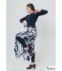flamenco skirts for woman by order - Falda Flamenca DaveDans - Bengala printed - Elastic knit