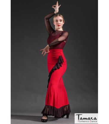 bodyt shirt flamenco femme sur demande - Maillots/Bodys/Camiseta/Top Dave Dans - Top Cayetana - Tulle Élastique