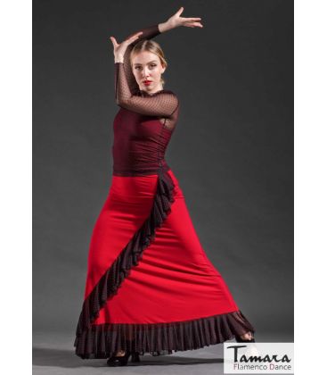 jupes de flamenco femme sur demande - Falda Flamenca DaveDans - Jupe flamenco Manuela - Tulle et point élastique