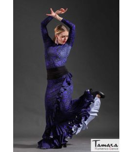 flamenco skirts for woman by order - Falda Flamenca DaveDans - Almudena skirt - Elastic knit Printed