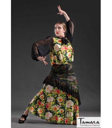 bodycamiseta flamenca mujer bajo pedido - Maillots/Bodys/Camiseta/Top TAMARA Flamenco - Camiseta Candela - Punto elástico