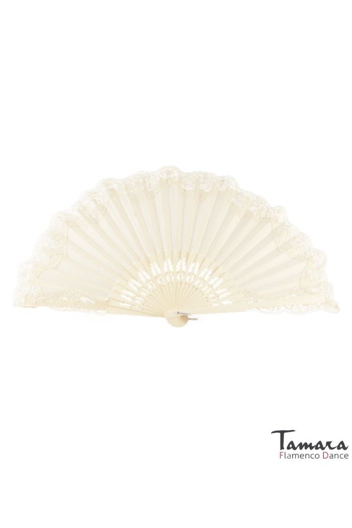  Spanish fans model Medio Pericon fan (23cm) - Lace negro-rojo-negro