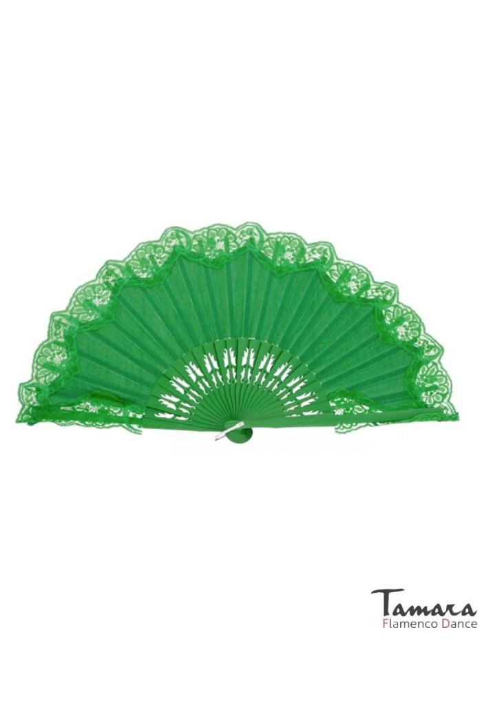  Spanish fans model Medio Pericon fan (23cm) - Lace negro-rojo-negro