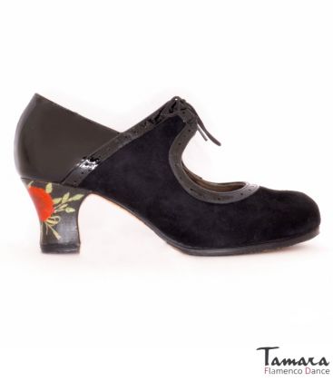 in stock flamenco shoes professionals - - Rumba Decorated Heel - In Stock