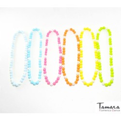 Colliers de flamenco modèle Collier à pois flamenco pour enfants (0 à 4 ans environ) Bleu clair