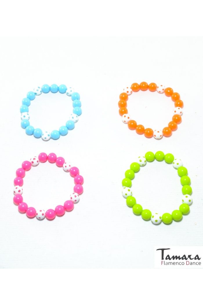  Flamenco bracelets model Flamenco ball bracelet with polka dots Pistachio