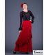 Falda flamenco Maya - Punto elastico y encaje - faldas flamencas mujer en stock - Falda Flamenca TAMARA Flamenco 
