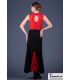 jupes flamenco femme en stock - - Almería - Tricoté élastique avec volant en dentelle