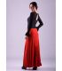 jupes de flamenco femme sur demande - - Almería - Viscose avec volant en dentelle (jupe - robe)