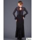 jupes flamenco femme en stock - - Almería - Tricoté élastique avec volant en dentelle