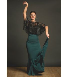 faldas flamencas mujer bajo pedido - Falda Flamenca TAMARA Flamenco - Falda Oliva - Viscosa