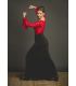 faldas flamencas mujer bajo pedido - Falda Flamenca TAMARA Flamenco - Falda Oliva - Punto elastico