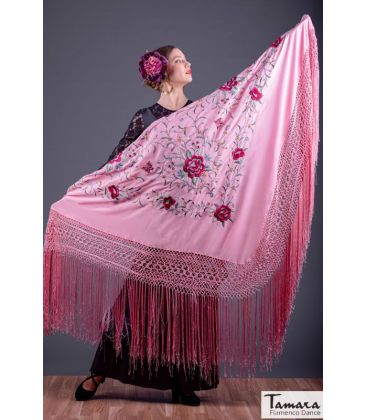 square embroidered manila shawl by order - - Manila Spring Shawl - Multicolor Embroidered