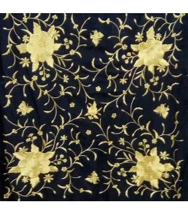 Manila Spring Shawl - Golden Embroidered