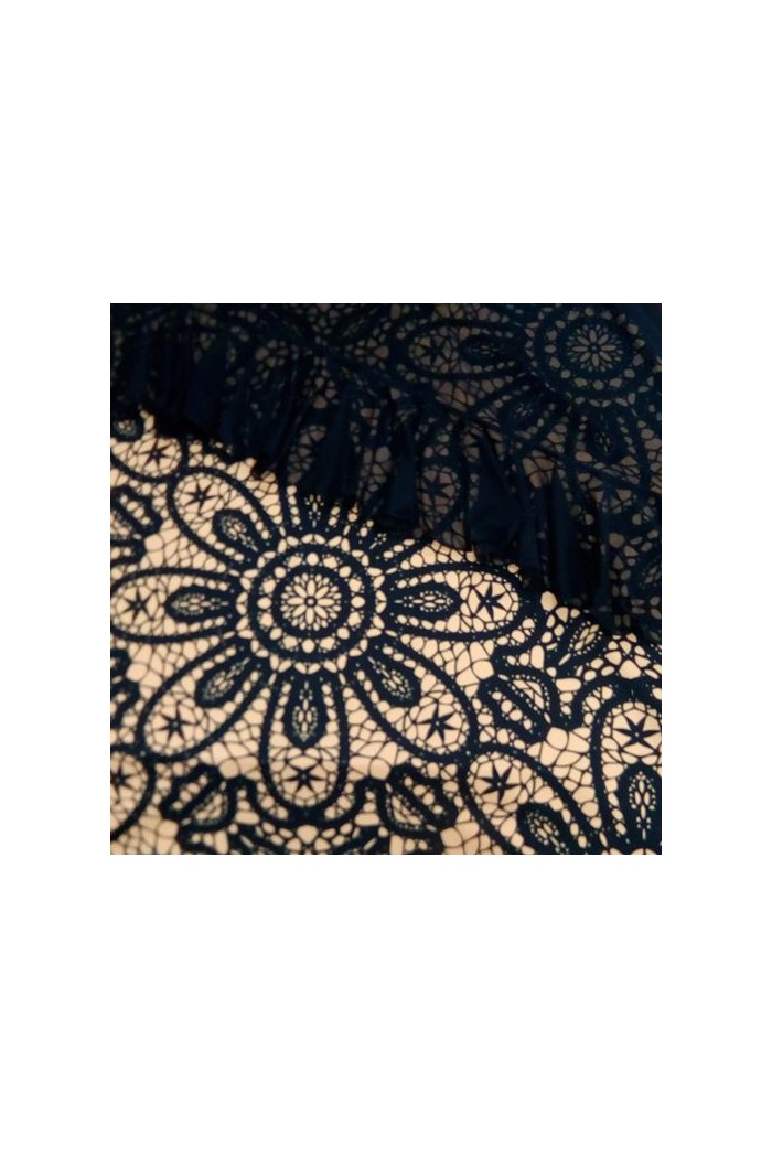  Flamenco skirts WOMAN model Flamenco skirt Carmencita skirt - Elastic knit print Red print