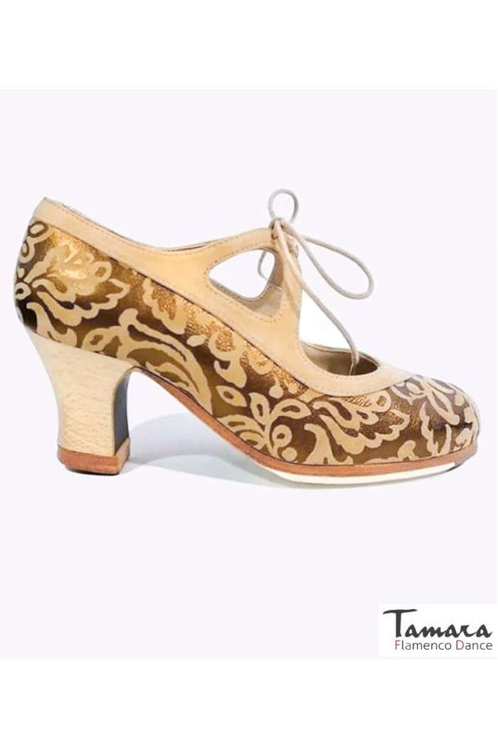 Zapatos de flamenco Profesionales modelo Zapatos de flamenco Candor negro-rojo