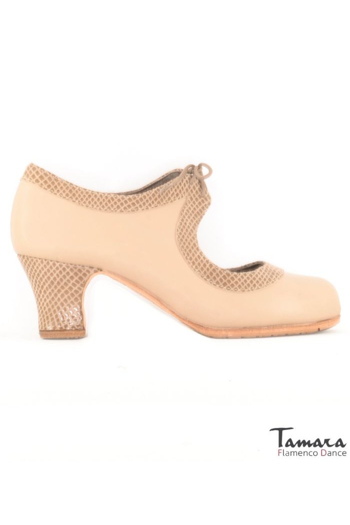 Chaussures professionnelles de flamenco Tamara modèle Chaussures de flamenco Tiento Noir