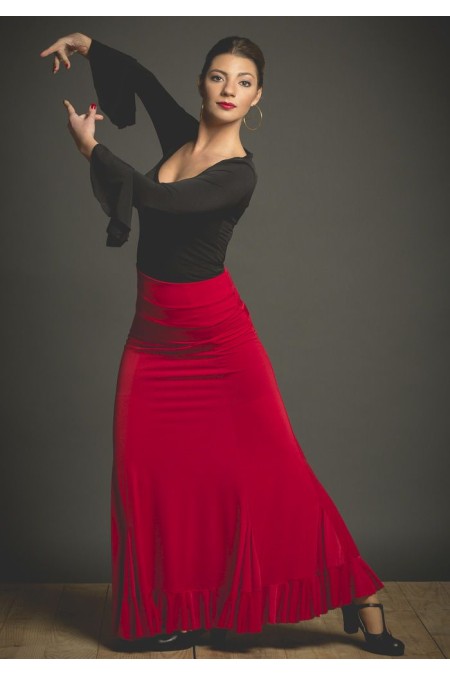 Faldas flamencas MUJER modelo Falda flamenco Velilla - Punto elástico 