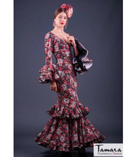trajes de flamenca en stock envío inmediato - Vestido de flamenca TAMARA Flamenco - Talla 36 - Quema (Igual foto)